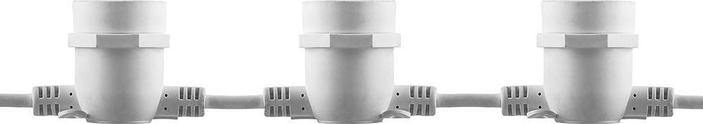 Гирлянда E27*10 белый IP65 8м+3м шнур CL50-8 29884