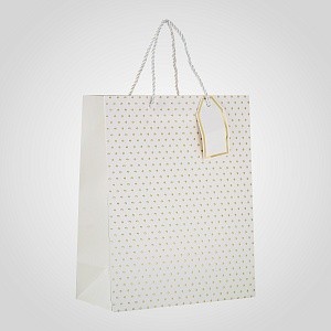 Подарочный Крафтовый Пакет Белый 10405-35белый