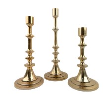 Набор подсвечников "Триумф" (3 шт) (золото) 116-511
