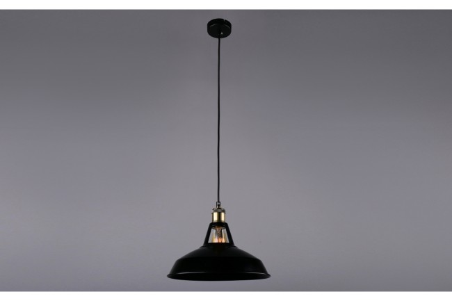 Светильник подвесной РС20913 BK+AB/1P "Сама"