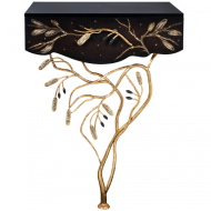 Стол "Oliva Branch" (пристенный) (Каштан,цв.к. Амбер(Бр)) 15013