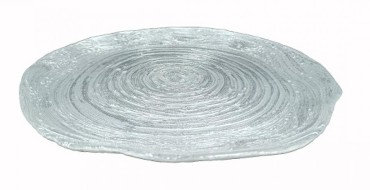 ТАРЕЛКА АКСАМ "АНТИЧНАЯ РОЗА" 17910/Р 32 СМ ПЛАТИНА