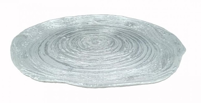 ТАРЕЛКА АКСАМ "АНТИЧНАЯ РОЗА" 17910/Р 32 СМ ПЛАТИНА