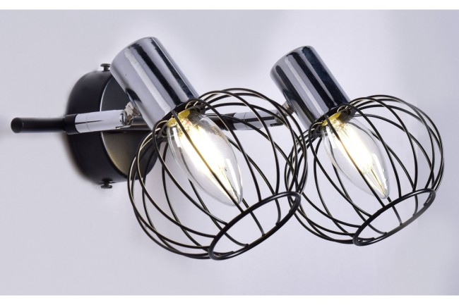 Светильник "Биакс" РС22270 BK+CR/2C