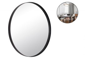 Зеркало интерьерное настенное в круглом корпусе из металла  d=50,5см, черный, Рубин 5056-Z1 01106785