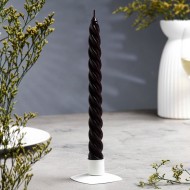 Свеча витая 1575452 2,3х 24,5 см, 5 ч, 50 г, чёрная