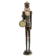 Фигурка декоративная с часами "Солдатик", L10 W9 H51 см 813255