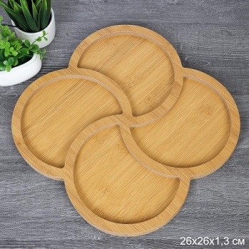 Блюдо сервировочное 26х1,3 см / WE-603 /728201