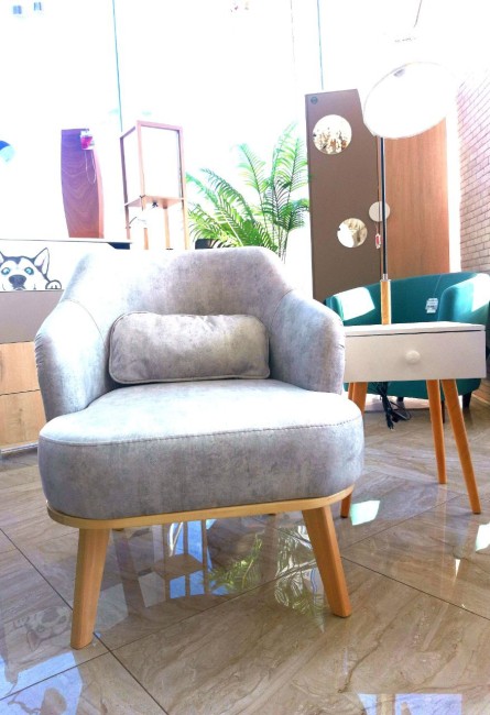 Кресло отдыха "Комфорт 5"  (Низкая спинка)  FRESCA BRILLIANT Бесцветный (Лак)  Категория1