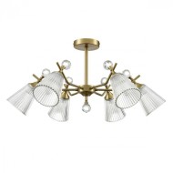 Люстра потолочная 8046/6C CLASSI LN24 латунь/прозрачное стекло Е14 6*40W 220V AURICA
