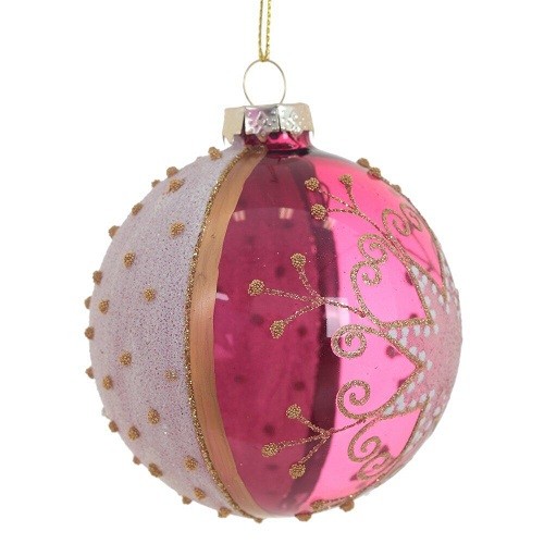 Украшение новогоднее "Шар", 8см, стекло 791306