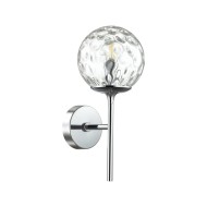 Бра 4982/1W MODERN ODL22 хром/прозрачный/стекло Е14 1*40W