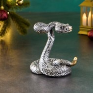 Фигура "Гремучая змея" серебро, 13х10х14см 10796837