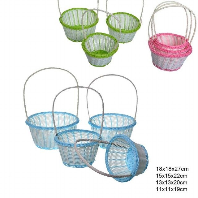 Корзины 4 штуки набор 627157 10H-518 18х18х27 15х15х22 13х13х20 11х11х19 01095687