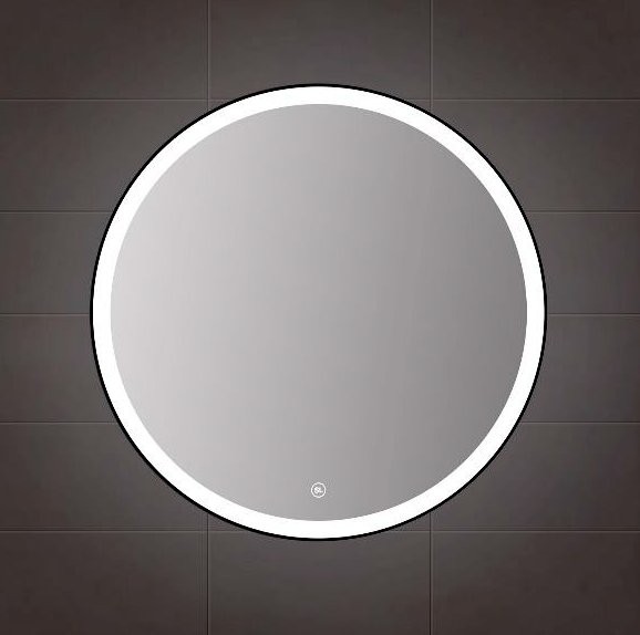 Зеркало Moon D800 Металлическая оправа, цвет черный матовый m808000012