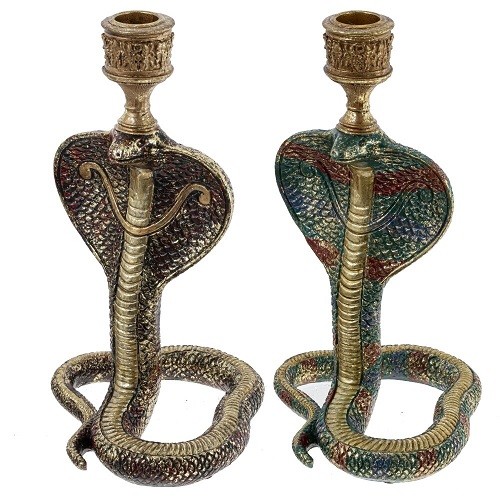 Подсвечник "Змея", L13,5 W13,5 H24 см 813218