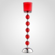 Подсвечник Royal Decor серебристо-красный 0796--43