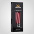 Набор из 12 красных свечей 7314-10красн