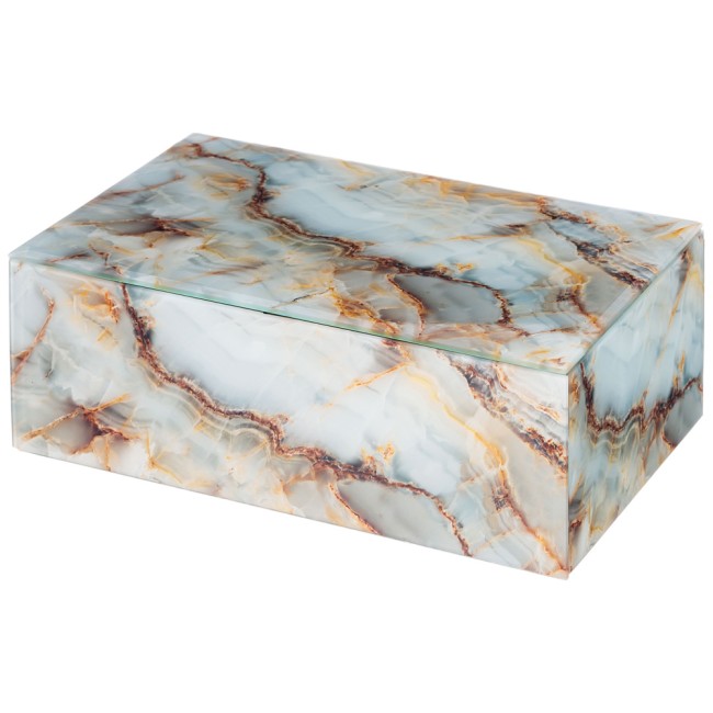 НАБОР ШКАТУЛОК ИЗ 2-Х ШТ КОЛЛЕКЦИЯ "МРАМОР" 21*12**6,5 СМ / 23*15*8,5 СМ 06-342