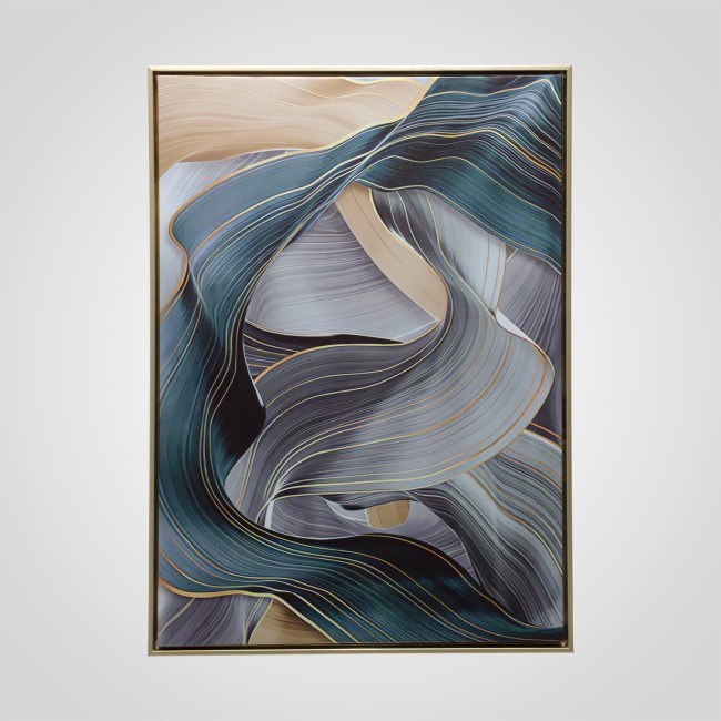 Постер ПЕТИТ ЖАРДИН 8257-107 в золотистой рамке