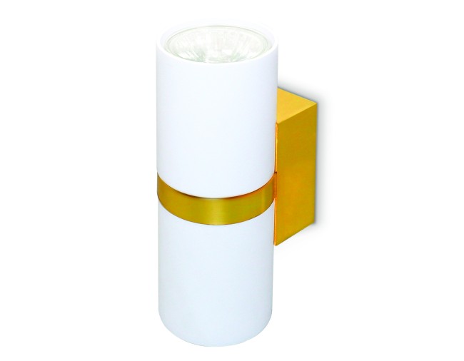 Настенный светильник FW242/2 WH/GD белый/золото GU10*2 max 12W 155*60*76
