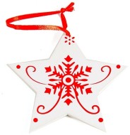 Игрушка ёлочная "Звезда", 10см 72819