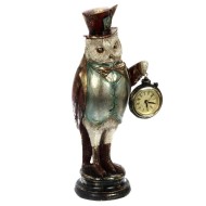 Фигурка декоративная "Сова" с декоративными часами, L12 W9,5 H29 см 745289