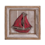 Панно Лодка 25х25 см CD14205 64272