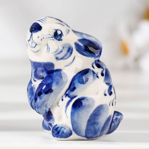 Сувенир "Кролик", 7см, гжель 7818818