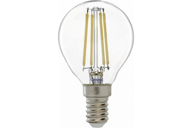 Лампа светодиодная GLDEN-G45S-10-230-E14-6500 шар фил 649914