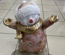 Снеговик веселый НФ170 H-43см, L-25см