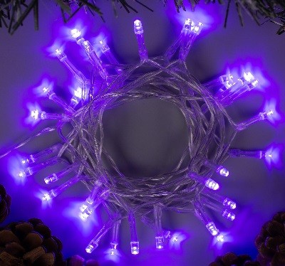 Гирлянда "Нить",4м, 40 LED, фиолет. 806823