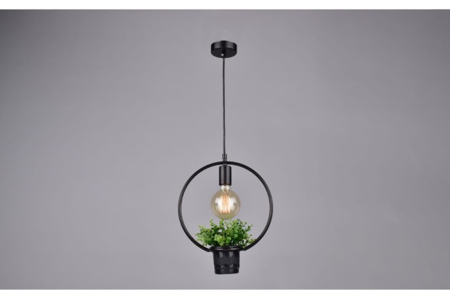 Светильник подвесной "Геометрия" РС20850 BK/1P круг