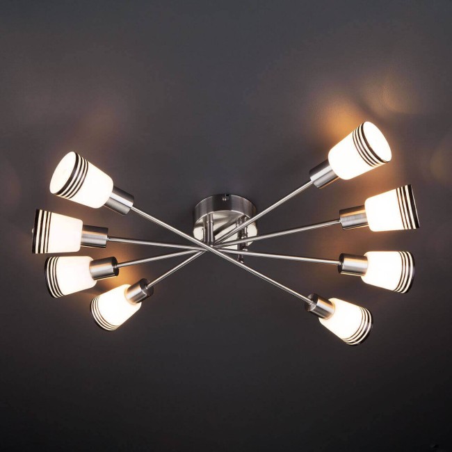 Светильник потолочный ЕС 30132/8 сатин-никель