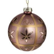 Украшение новогоднее "Шар", 8см, стекло 793895