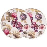 НАБОР ТАРЕЛОК ЗАКУСОЧНЫХ LEFARD "VILLAGE" ИНЖИР 2 ШТ. 20,5 СМ 85-1883