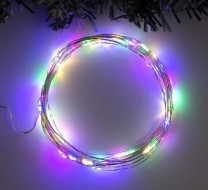 Гирлянда "Нить" роса, 5м, 50 LED, мульти, USB 5198339