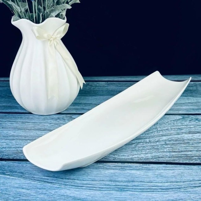 Прямоугольное блюдо 40,5см BIANCO 118-061 Фарфор