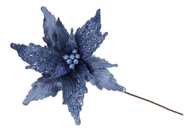 Пуансеттия (синий) 807-207