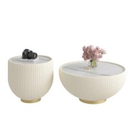 Набор из 2-х журнальных столиков G99008 table set WT+GD+MR