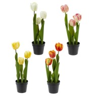 Цветочная композиция "Тюльпаны" 795192 L13 W10 H35 см