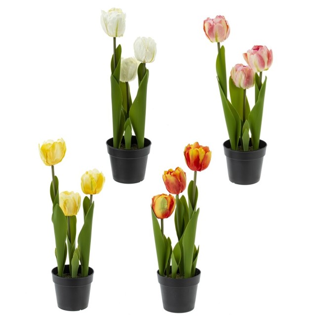 Цветочная композиция "Тюльпаны" 795192 L13 W10 H35 см