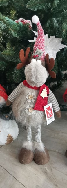 Лось новогодний набивной 18*21 см артикул 8063 72553