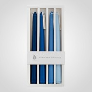 Набор из 4х голубых и синих свечей в подарочной упаковке "Scented candle" 6978-4