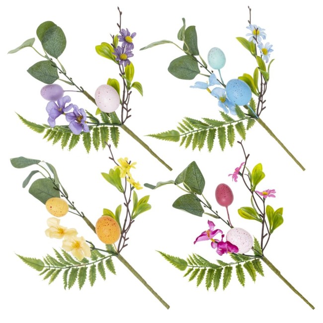 Ветка искусственная "Пасхальная", L19 W6 H32,5 см 783687