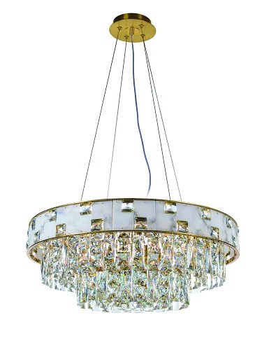 Люстра 5776P/9A PLATING BRASS+CLEAR