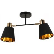 Настенно-потолочный светильник IL6116-2COU-79 BK GD