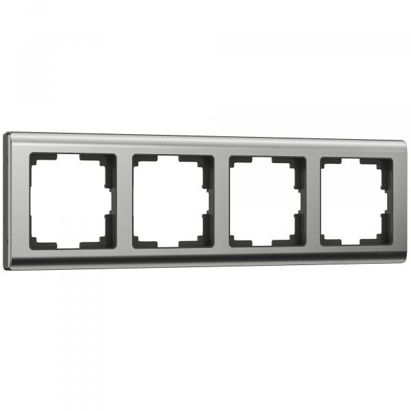 Рамка на 4 поста Metallic глянцевый никель W0041602 Рамка на 4 поста Metallic глянцевый никель W0041602