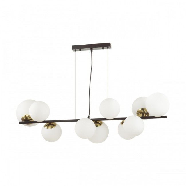 Люстра 6508/10 MODERNI LN23 121 чёрный, белый, бронза E14 10*40W 220V MELONA