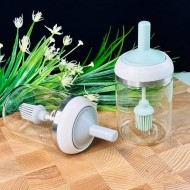 Банка для масла с кистью 160-180 Стекло, бамбук